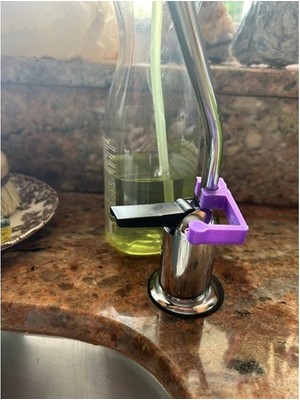 Akaslan Plastik 3D Baskı Musluk Su Filtresi Tutucu (Bu Ürün Sadece Plastik Parçadır - Almadan Önce Soru Sorabilirsiniz)