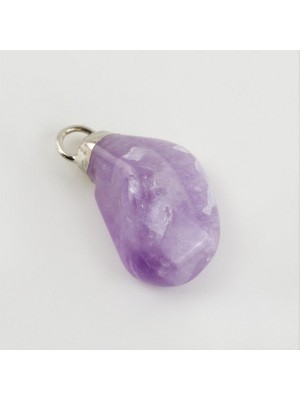 Zero Land Hnrlishp Amatist Doğaltaş Kolye Ucu - Mor