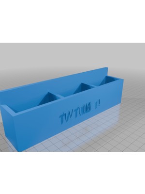 Akaslan Plastik Uzaktan Kumanda Tutucu – 3D Baskı Organizer (Bu Ürün Sadece Plastik Parçadır - Almadan Önce Soru Sorabilirsiniz)