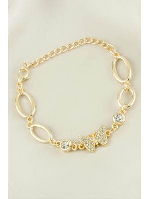 Zero Land Hnrlishp Kelebek Taşlı Tr Bileklik - Sarı