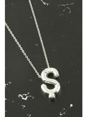 Zero Land Hnrlishp Ş Harfli Balon Kolye - Gümüş Rengi