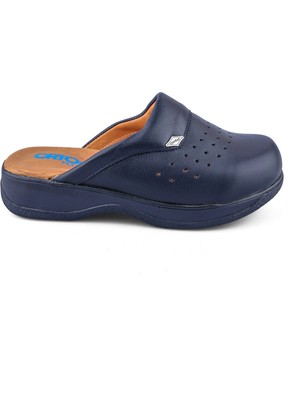Ortoplus Sabo Unisex Deri Hastane Terlik KT9001 Lacivert