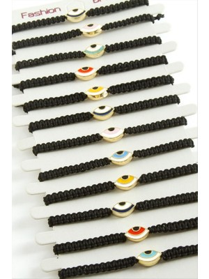 Zero Land Hnrlishp Göz Makrome Ip Bileklik - Ebruli