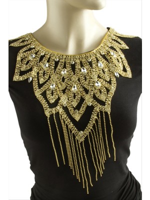 Zero Land Hnrlishp Taşlı Omuz Kolyesi - Sarı