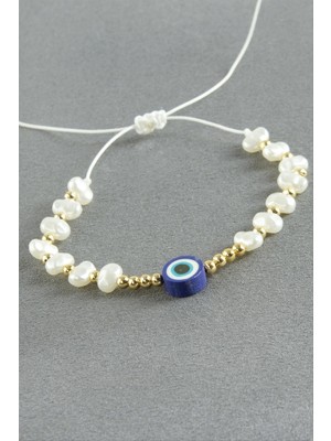 Zero Land Hnrlishp Nazar Inci Bileklik - Beyaz