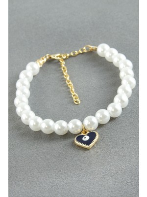 Zero Land Hnrlishp Nazar Inci Bileklik - Beyaz