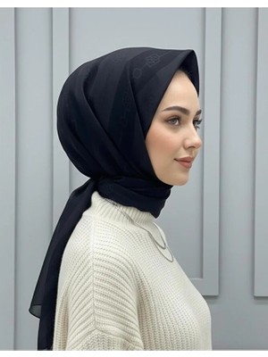 Bushu Monogram Pamuk Eşarp