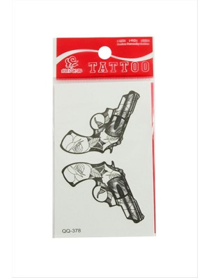 Zero Land Hnrlishp Silah Tattoo Dövme Sticker - Beyaz