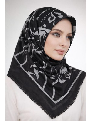 Sinem Emprime Koton Eşarp -  Siyah / GRI-6291-01