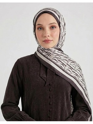 Bushu Imza Monogram Twill Şal 70X190