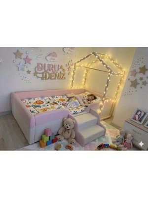 Montessori Serisi_çocuk ve Bebek Yatağı 90X190 Ölçüde (Iç Yatak Dahildir)