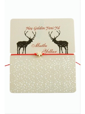 Zero Land Hnrlishp Yıldız Yılbaşı Bilekliği - Kırmızı