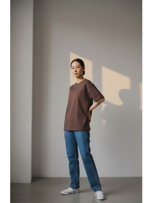 Karyoka Dikişli Kalın Kumaş Basic Oversize T-Shirt