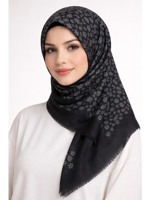 Sinem Emprime Koton Eşarp -  Siyah / GRI-6291-06