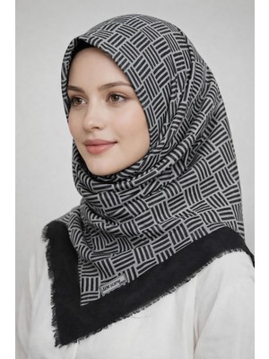 Sinem Emprime Koton Eşarp -  Siyah / GRI-6291-07