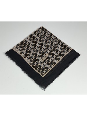 Sinem Emprime Koton Eşarp -  Siyah / KARAMEL-06289-10