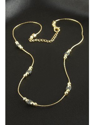 Zero Land Hnrlishp Hematit Zincir Kolye - Sarı