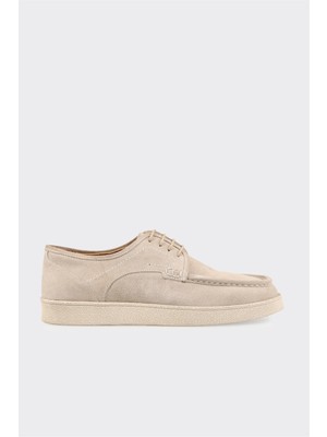 Elle Bej Deri Erkek Günlük Ayakkabı