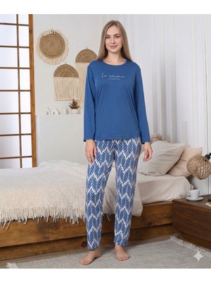 Morro Uzun Kollu Milan Kumaş Dökümlü Takım - Yumuşak Dokulu 4 Mevsimlik Set