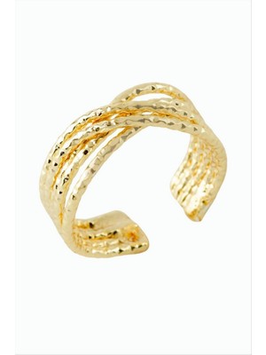 Zero Land Hnrlishp Burgulu Metal Yüzük - Sarı