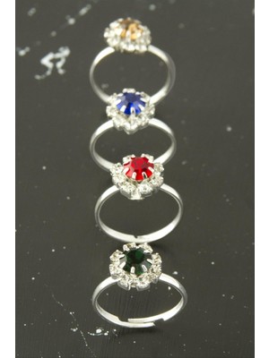 Zero Land Hnrlishp Kristal Taşlı Eklem Yüzük - Mi