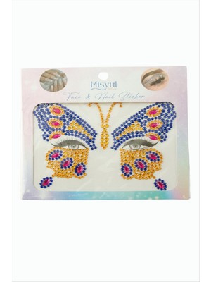 Zero Land Hnrlishp Kelebek Tırnak ve Yüz Süsleme Taşı - Siyah