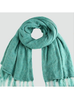 Zero Land Hnrlishp Örgülü Iplik Kışlık Şal - Vişne Çürüğü