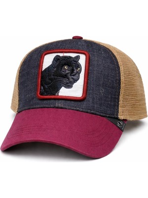 Wearflawless Unisex Hayvan Figürlü Fileli Şapka, Trucker Şapka,ayarlanabilir Yazlık Spor Günlük Şapka,trend Şapka