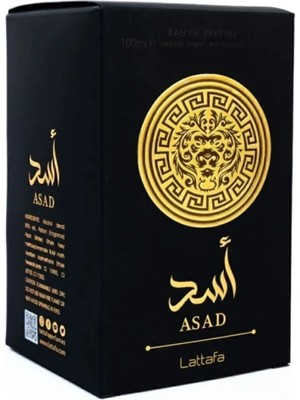 Lattafa Asad 100ml Eau de Parfum Erkekler İçin Güçlü Oud ve Misk Kokusu