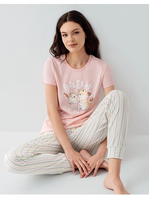 Daniska Arnetta 3571-S Kısa Kol Pijama Takımı