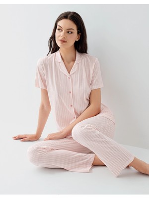 Daniska Arnetta 3594-S Kadın Gömlek Pijama Takım