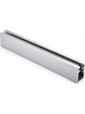 AYRINTISHOP Duşakabin Cam U Profil Contalı Çeneli 8mm | 200 cm Cam Tutucu Profil