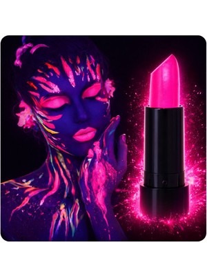 Evvano Uv Neon Pembe Ruj – Karanlıkta Parlayan Makyaj Boyası