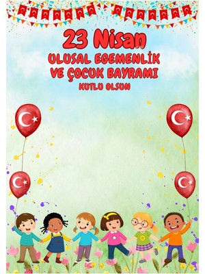 Promisebackdrop2 Çocuk Bayramı, 23 Nisan, Atam Izindeyiz, Okul Etkinlik, Kumaş Arka Fon 200X200CM Ek Dikişli