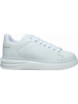 Best Of Beyaz Kalın Taban Erkek Sneaker Ayakkabı