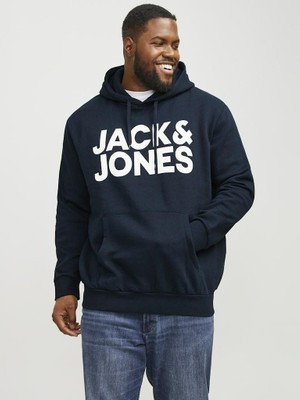 Jack & Jones Jack Jones Coro Logo Büyük Beden Erkek Sweat 12163777