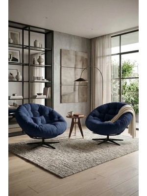 AVYNA Elysıa Elite™ 2 Adet 360 Derece Dönen Mekanizmalı Tekli Koltuk Berjer & Yatak Olabilen Yer Minderi