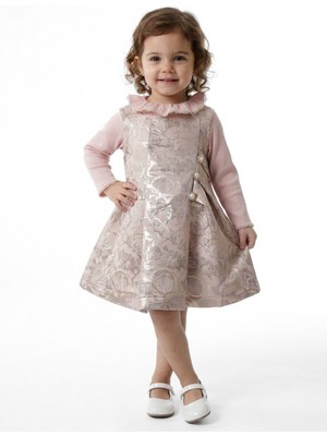 Grata Kız Çocuk Elbise 3-12 Ay 2513 Pembe