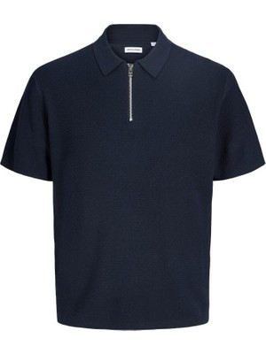 Jack & Jones Jack Jones Max Relax Fit Tiriko Knıt Polo Yaka Erkek Tişört 12288544
