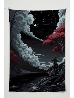 Charmbi Ölümün Kıyısı Duvar Örtüsü – Büyük Boy Tapestry Duvar Halısı, Oyun Anime Film Oda Dekor