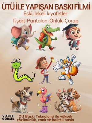 spldizayn Ütü ile Yapışan Dtf Transfer Baskı Kağıdı Tişört Pantolon Çorap Için Fotoğraf Baskısı 10X10 cm