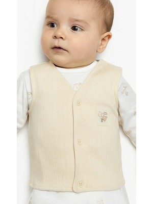 Neavita Bistyle Yelek Çift Taraflı With You Family Bej - Ekru