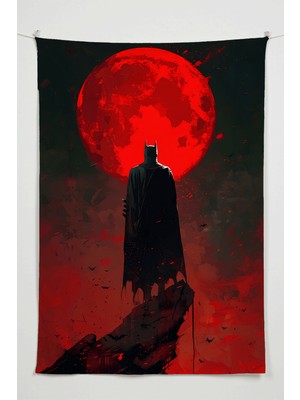 Charmbi Batman Duvar Örtüsü – Büyük Boy Tapestry Duvar Halısı, Oyun Anime Film Oda Dekor