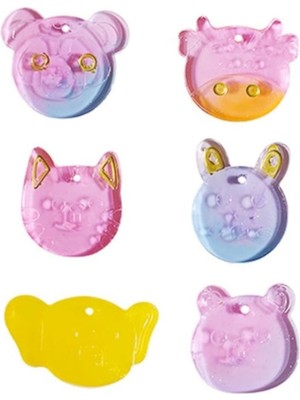 Depposite Epoksi Delikli Sevimli Hayvan Figürleri Kolye ve Küpe Kalıbı 6 Lı