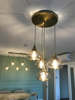 Class Aydınlatma Abajur 4 Lü Eskitme Balcam Sarkıt