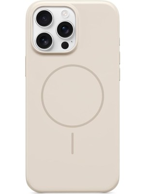 iPhone 16 Pro Max Kılıf - Magsafe, Çizilmeye Dayanıklı Koruyucu Kılıf, Ince Form, Mikrofiber Kaplama - Nehir Mavisi