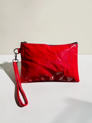 Bitacir Kadın Makyaj Çantası Bilek Askılı Çok Amaçlı Kozmetik Organizer Fermuarlı Suni Deri El Çantası