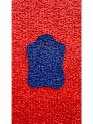 Bitacir Elsa Desen Suni Deri Çantalık, Döşemelik 100 x 140 Pantone 19-4056TCX Saks Mavi