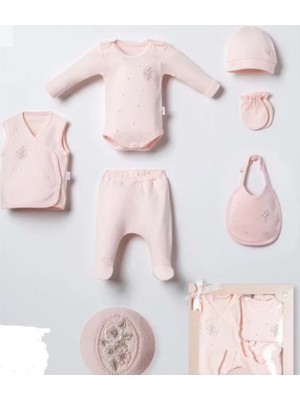 Moonstar Kız Bebek 6lı Set - Moonstar - Pudra - 0-3 Ay - 53174-PUDRA-0-3 Ay