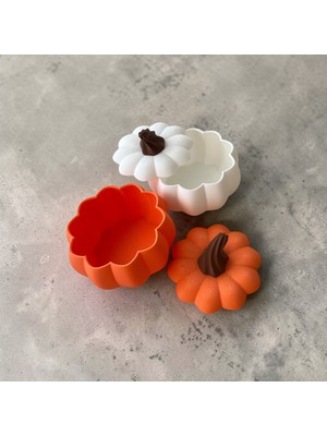 3D Tasarım Balkabağı Detaylı Sunumluk/ Organzier